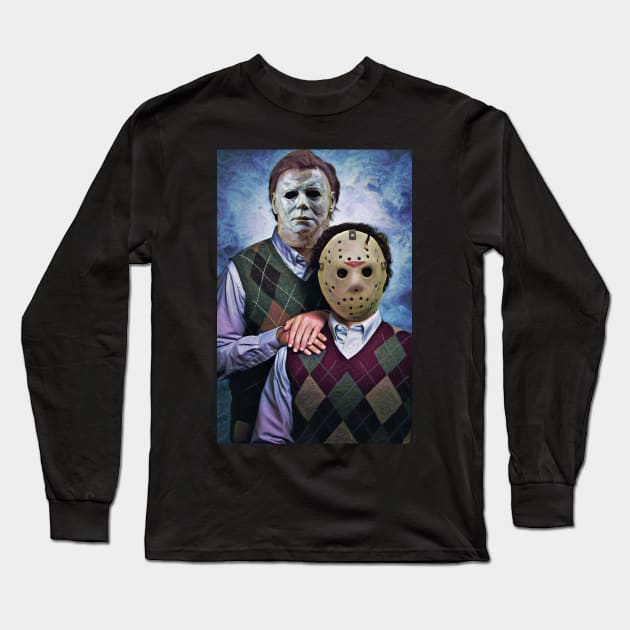 Michael and Jason Step Brothers Long Sleeve T-Shirt by CreatingChaos